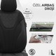 Otom Ruby Design Airbag Dikişli Özel Tasarım Oto Koltuk Kılıfı Tam Set