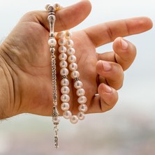 Tesbihcibaba Gümüş Ayyıldız Tasarım Inci Tesbih