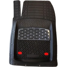 Team Car Safir Renault Megane uyumlu Derin Havuzlu 3D Paspas Krom Karbon