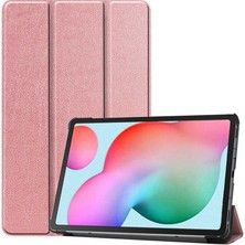 Case 4U Huawei Mate Pad T8 Kılıf Smart Cover Katlanabilir Standlı Tablet Akıllı Kapak Rose Gold