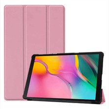 Case 4U Huawei T3 10 İnç Kılıf Smart Cover Katlanabilir Standlı Tablet Akıllı Kapak Rose Gold