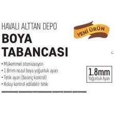 Meşem W-77G Meşem Havalı Alttan Depolu Boya Fıskiyesi Aparatı 1.8mm