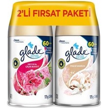 Glade  Glade Otomatik Sprey Yedek 175 G 2 Li Meyve ve Çiçek Buketi & Ipeksi Vanilya