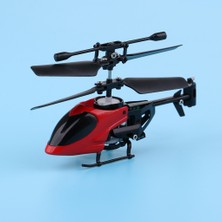 Strade Store 2 Kanal Mini Alaşım Mikro Helikopter Oyuncaklar Mini Kızılötesi Rc Cuspidal Kırmızı (Yurt Dışından)