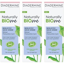 Diadermine Naturally Bio Me Besleyici Gece Kremi 50 ml x 3 Adet