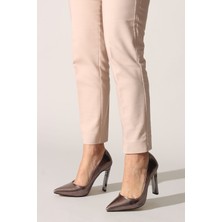 Rovigo Plus   Platin Krışık Rugan Kadın Stiletto