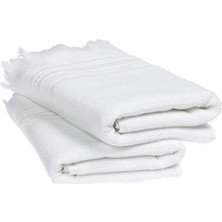 Özdilek Betty 2'li Havlu Beyaz 50 x 90 Saçaklı