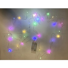 Çağatay Elektrik Peri LED 3 Metre Rgb Renkli Pilli Dekoratif Aydınlatma