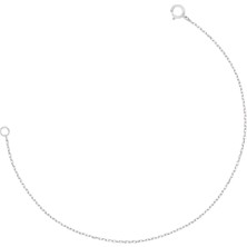 Altın Sepeti Gümüş 15 cm Kolye Ek Zinciri