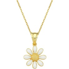 Altın Sepeti Altın Papatyalı Kolye