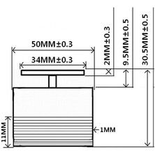 Flameer 50MM Tam Aralık Titreşim Hoparlör (Yurt Dışından)