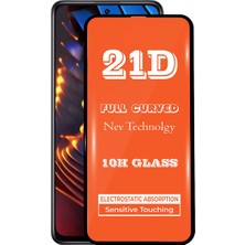 Kzy Xiaomi Poco X3 Gt Tam Kaplayan 21D Temperli Ekran Koruyucu Cam