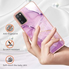 Eabhulie Samsung Galaxy A02S Için Mermer Desen Yumuşak Tpu Tampon Kılıf Kapak Pembe (Yurt Dışından)