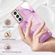 Eabhulie Samsung Galaxy S21 Fe 5g Için Mermer Desen Yumuşak Tpu Tampon Kılıf Kapak Pembe (Yurt Dışından)