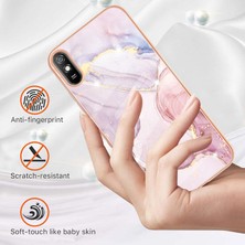 Eabhulie Xiaomi Redmi 9A Için Mermer Desen Yumuşak Tpu Tampon Kılıf Kapak Rose Gold (Yurt Dışından)