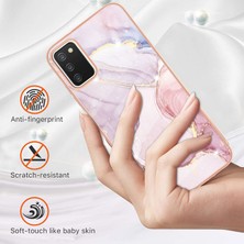 Eabhulie Samsung Galaxy A03S Için Mermer Desen Yumuşak Tpu Tampon Kılıf Kapak Rose Gold (Yurt Dışından)