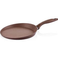 Saflon SF5432GR Granit Line Kahverengi Krep Tavası 32 cm.