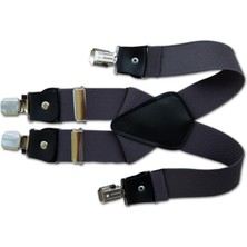 Kemer Sepeti Gri Renkli 4 Klipsli Pantolon Askısı