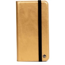 Caseart Apple iPhone 11 Pro Kapak 2 Si 1   Cüzdanlı Deri Kılıf - Gold