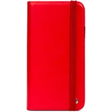 Caseart Xiaomi Redmi Note 8 Pro Kapak 2 Si 1   Cüzdanlı Deri Kılıf - Kırmızı