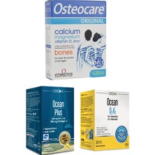 Osteocare 30 Tablet (Kalsiyum, Magnezyum, Vitamin D3,çinko) + Balık Yağı Osteocare 30 Kapsül+ D3 K2 Vitamin Damla 20 ml