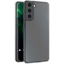 Fitcase Samsung Galaxy S21 Kılıf Kamera Korumalı Silikon Şeffaf