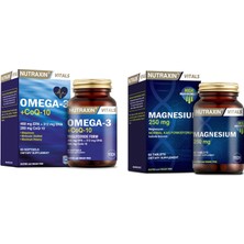 Nutraxin Omega 3 +Coq-10 60 Yumuşak Kapsül + Magnesium Citrate 250 Mg 60 Tablet