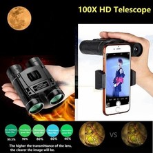 Okgoods Gece Görüş Hd Dürbün Teleskop Açık Avcılık Yürüyüş Kamp Kuş Gözlemciliği Için Telefon Klipsi ile