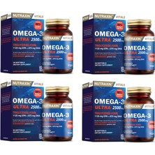 Nutraxin Omega-3 Ultra 2500 Mg 30 Yumuşak Kapsül X4 Adet