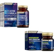Nutraxin Saçlar Ve Tırnaklar Için Keratin 60 T. + Selenyum 100t.