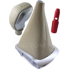 Opr Renault Fluence Bej Vites Körüğü ve Spor Vites Topuzu Takımı (Krem)