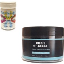 Hintohu Men's Anti-Wrinkle Smoothing Cream Erkek Yaşlanma Kırışıklık Karşıtı Yenileyici Onarıcı Sıkılaştırıcı Bakım Kremi 100 ml + Foot Care Cream 50ML Ayak Nasır Çatlak Kremi