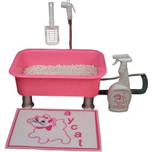 Aycat Yıkanabilir Kedi Tuvaleti 45 x 33 cm Pembe