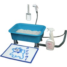 Aycat Yıkanabilir Kedi Tuvaleti 45 x 33 cm Mavi