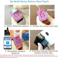 Baskistan  E404 E414 E464 E474 E484 E3140 Için Kartuş Dolum Seti PG46/CL56 4X100ML