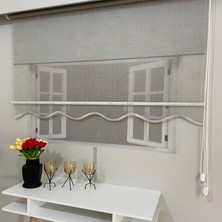 Volper Mekanik VP1933 Çift Mekanizmalı Tül ve Stor Perde Gri 100 x 200 cm