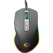 Rampage SMX-R58 Eagle USB 10000 Dpi Rgb Ledli Makrolu Oyuncu Mouse Siyah