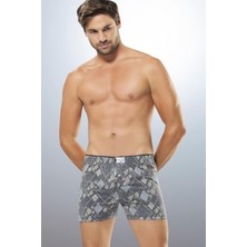 Anıt Lingerie Anıt 1162 Baskılı 3 Adet Penye Empirme Pamuklu Erkek Boxer