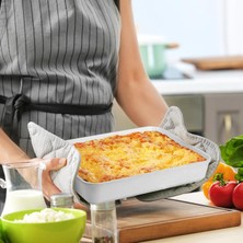 Taç Döküm Derin Kare Tepsi Beyaz No:34