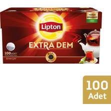 Lipton Extra Dem Demlik Süzen Poşet Siyah Çay 100'lü