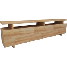 Wood Face Verona Doğal Ahşap Tv Sehpası Tv Ünitesi Doğal Renk