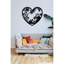 Unt Panda Duvar Dekoru Süsü Ahşap Dekoratif Tablo