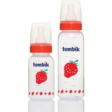 Tombik Meyve Serisi İkili Pp Biberon Seti 150 ml + 250 ml / Çilek