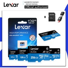 Aoting Phone Için Lexar 633X Micro Sd 256GB Mikro Sd Kart Sd / Tf Flaş Kart Bellek Kartı 32 64 128 GB Microsd (Yurt Dışından)