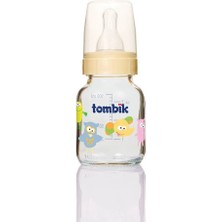 Tombik Cam Biberon 100 ml / Şaşkın Hayvancıklar Serisi Mavi (3 Adet)