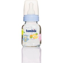 Tombik Cam Biberon 100 ml / Şaşkın Hayvancıklar Serisi Mavi (3 Adet)