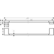 Hansgrohe Addstoris Uzun Havluluk Satin Siyah