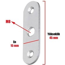 Nobel Bingo Ayak Sacı M8 45X15 mm (10 Adet)