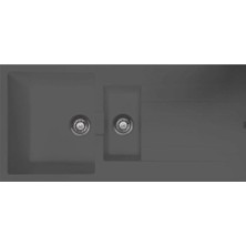 Unixton Antrasit 50X100 cm Poseidon Granit Eviye (POSEİDON-100-A)