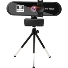 Yesper 1080P 2k 4K Tam USB Otomatik Not/gizlilik Kapağı Tripod 1k Siyah ile Dönülebilir (Yurt Dışından)